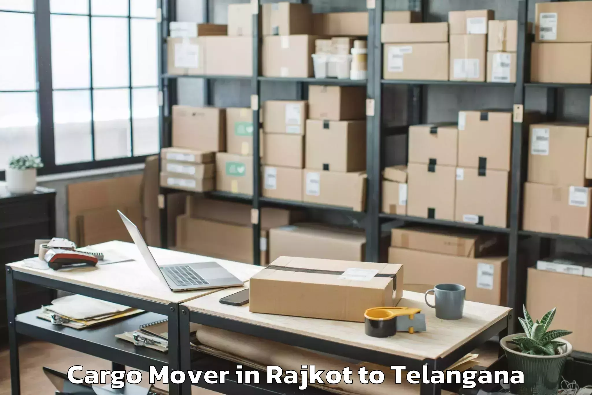 Easy Rajkot to Basheerabad Cargo Mover Booking